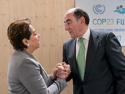 Foto Ignacio Galán, en la Cumbre del Clima de Bonn: “Ha pasado el momento de hablar y ha llegado el de actuar”